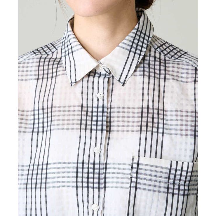 シアーチェックシャツ | a.v.v【WOMEN】 | 詳細画像21 