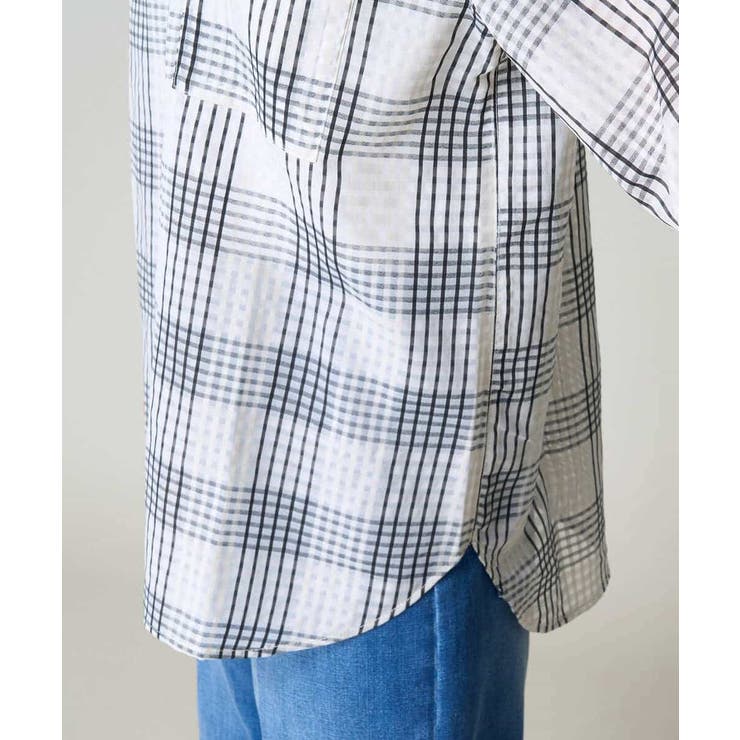 シアーチェックシャツ | a.v.v【WOMEN】 | 詳細画像23 