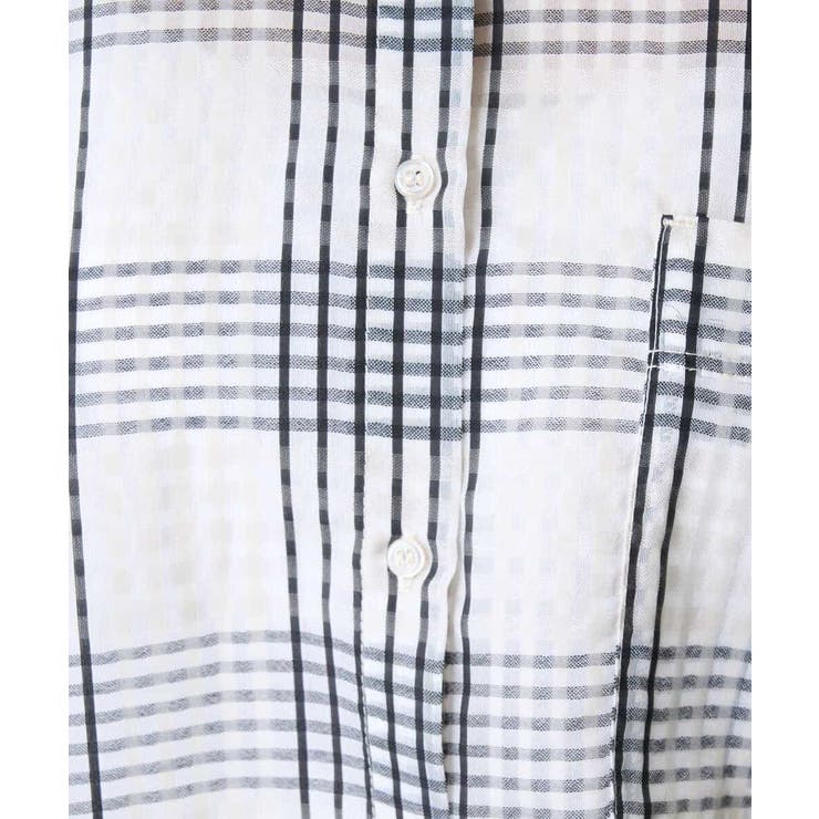 シアーチェックシャツ | a.v.v【WOMEN】 | 詳細画像24 