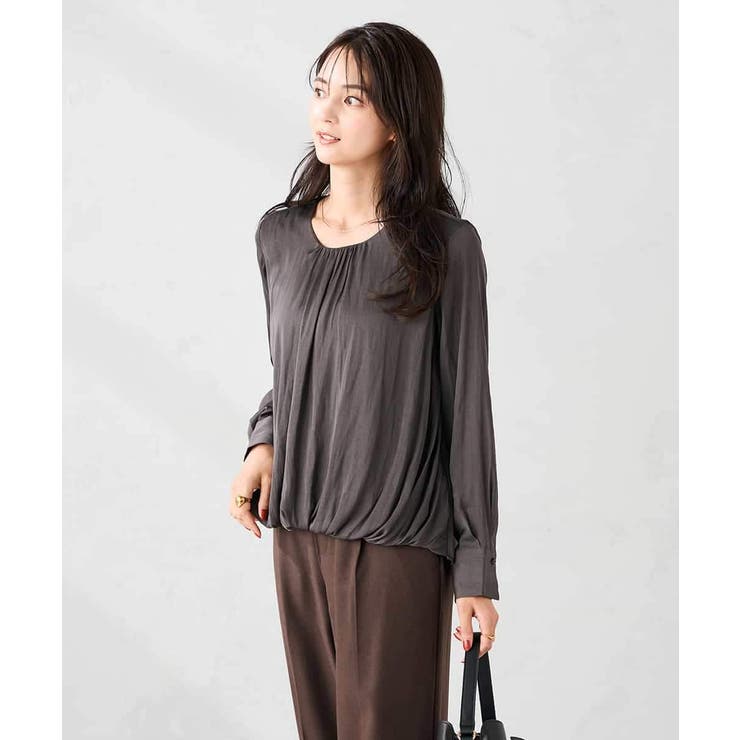 サテンバルーンブラウス | a.v.v【WOMEN】 | 詳細画像10 