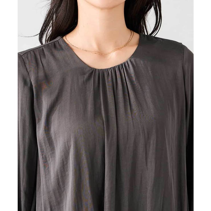 サテンバルーンブラウス | a.v.v【WOMEN】 | 詳細画像19 