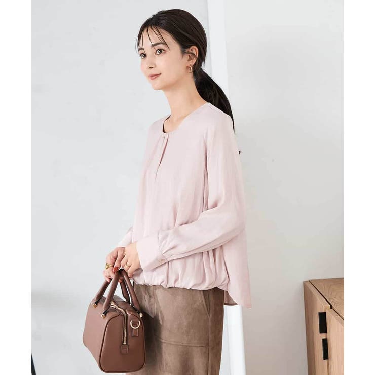 サテンバルーンブラウス | a.v.v【WOMEN】 | 詳細画像2 