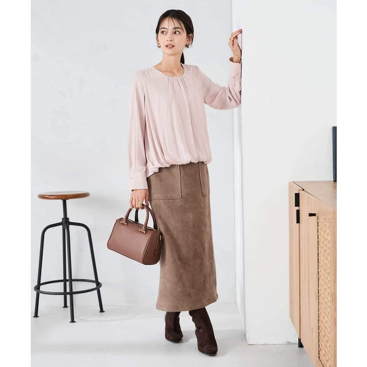 サテンバルーンブラウス | a.v.v【WOMEN】 | 詳細画像4 