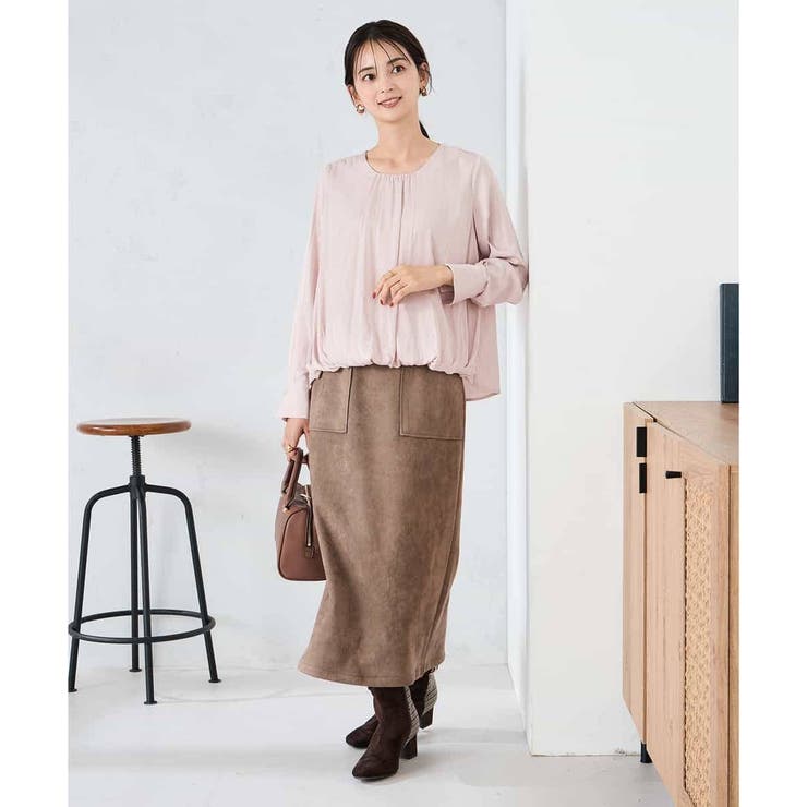 サテンバルーンブラウス | a.v.v【WOMEN】 | 詳細画像5 