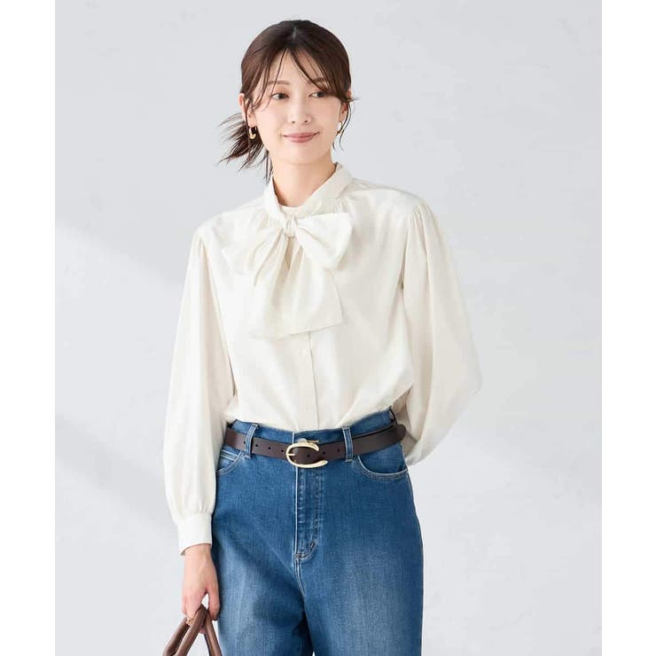 アイボリー | 2WAYボウタイブラウス | a.v.v【WOMEN】