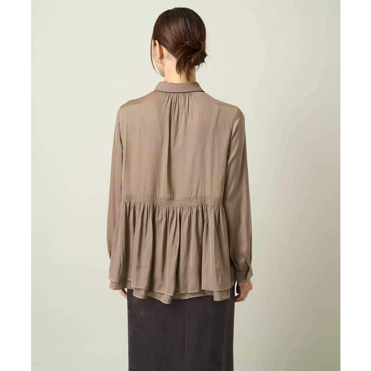 サテンウエストギャザーブラウス | a.v.v【WOMEN】 | 詳細画像23 