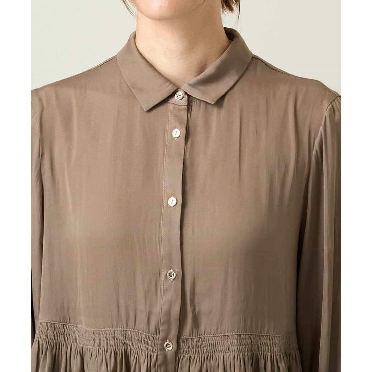 サテンウエストギャザーブラウス | a.v.v【WOMEN】 | 詳細画像24 