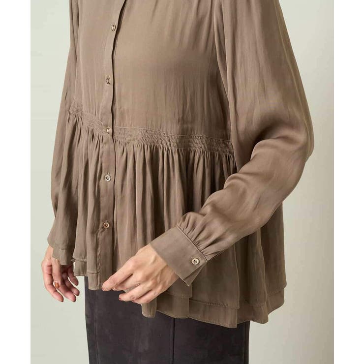 サテンウエストギャザーブラウス | a.v.v【WOMEN】 | 詳細画像25 