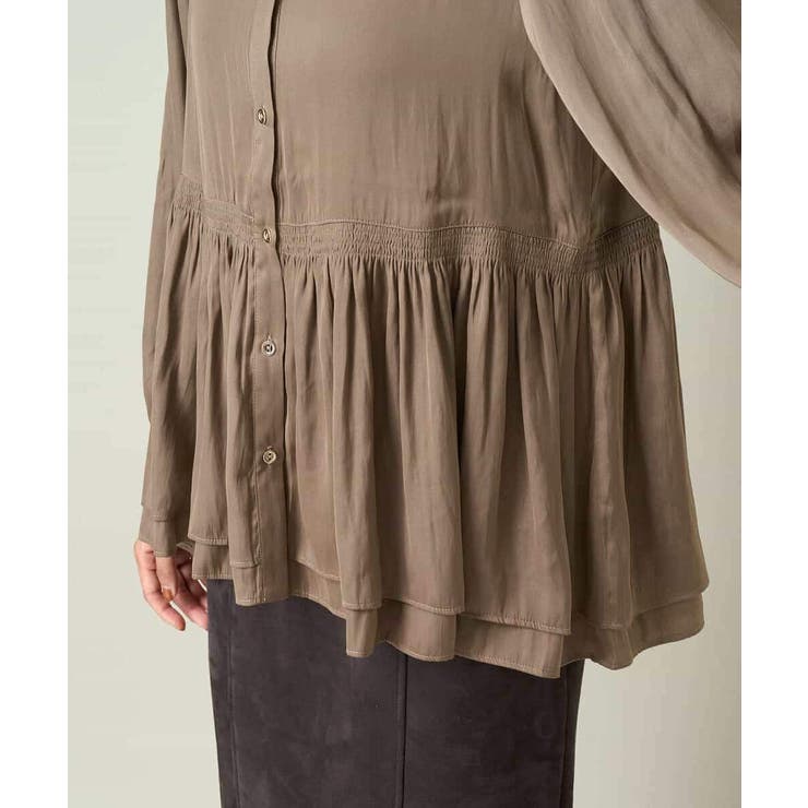 サテンウエストギャザーブラウス | a.v.v【WOMEN】 | 詳細画像26 