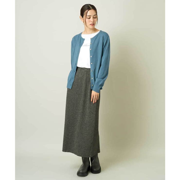 【洗える】クルーネックニットカーディガン/アンサンブル対応 | a.v.v【WOMEN】 | 詳細画像14 