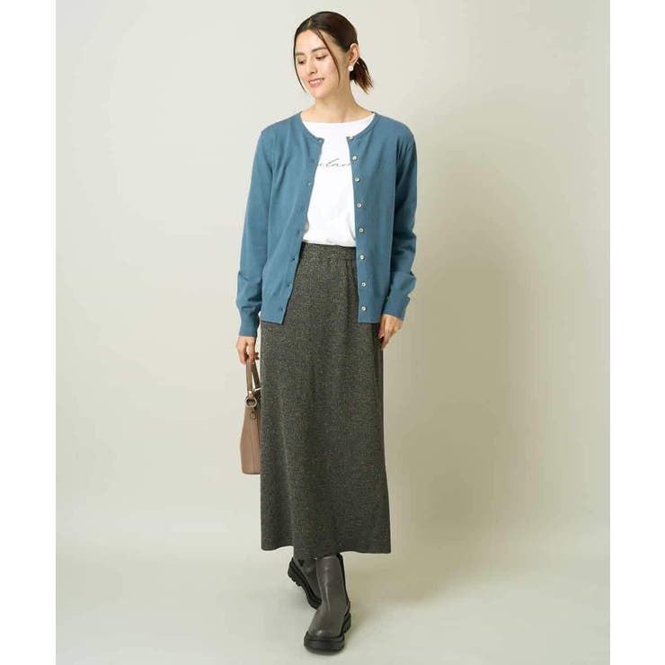 【洗える】クルーネックニットカーディガン/アンサンブル対応 | a.v.v【WOMEN】 | 詳細画像15 