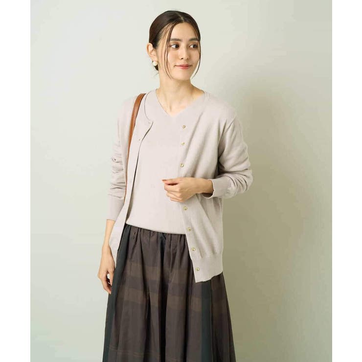 【洗える】クルーネックニットカーディガン/アンサンブル対応 | a.v.v【WOMEN】 | 詳細画像26 