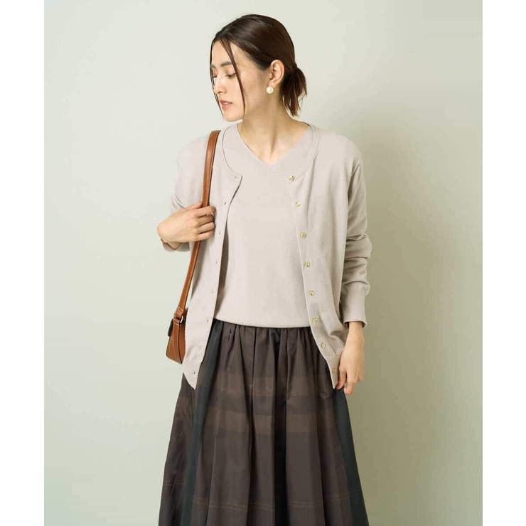 【洗える】クルーネックニットカーディガン/アンサンブル対応 | a.v.v【WOMEN】 | 詳細画像27 