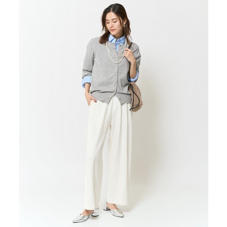 【洗える】クルーネックニットカーディガン/アンサンブル対応 | a.v.v【WOMEN】 | 詳細画像31 