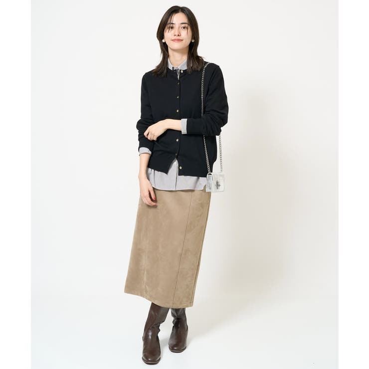 【洗える】クルーネックニットカーディガン/アンサンブル対応 | a.v.v【WOMEN】 | 詳細画像38 