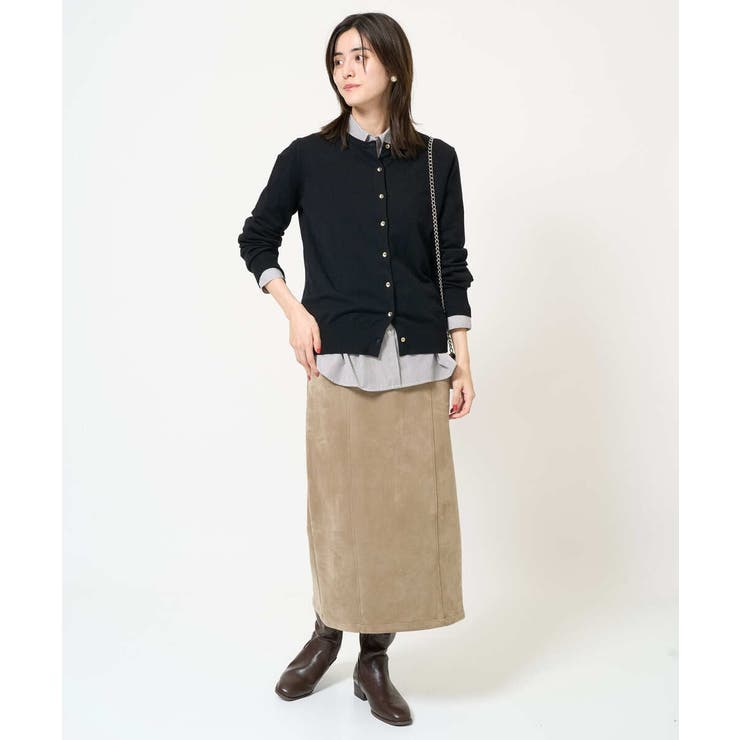 【洗える】クルーネックニットカーディガン/アンサンブル対応 | a.v.v【WOMEN】 | 詳細画像40 