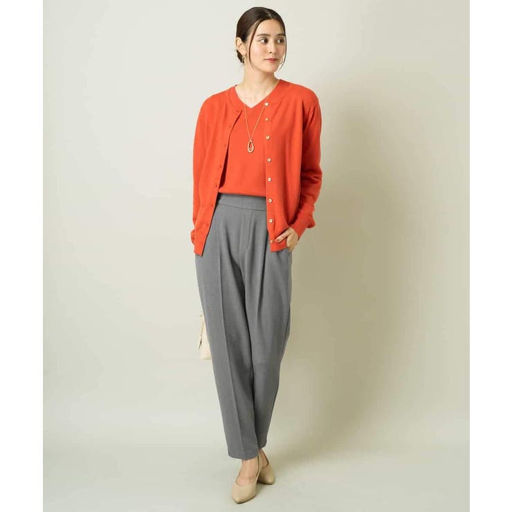 【洗える】クルーネックニットカーディガン/アンサンブル対応 | a.v.v【WOMEN】 | 詳細画像5 