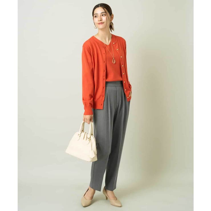 【洗える】クルーネックニットカーディガン/アンサンブル対応 | a.v.v【WOMEN】 | 詳細画像6 