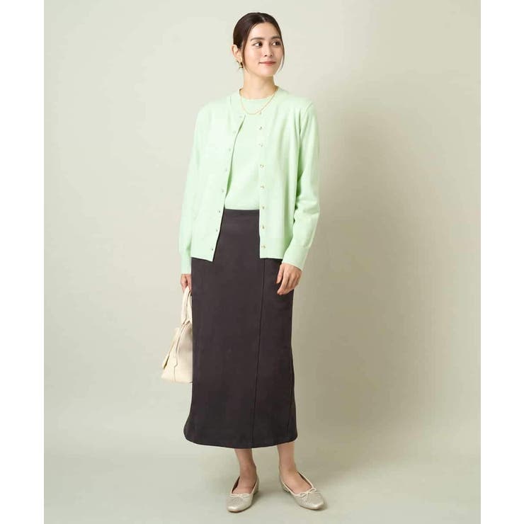 【洗える】クルーネックニットカーディガン/アンサンブル対応 | a.v.v【WOMEN】 | 詳細画像9 