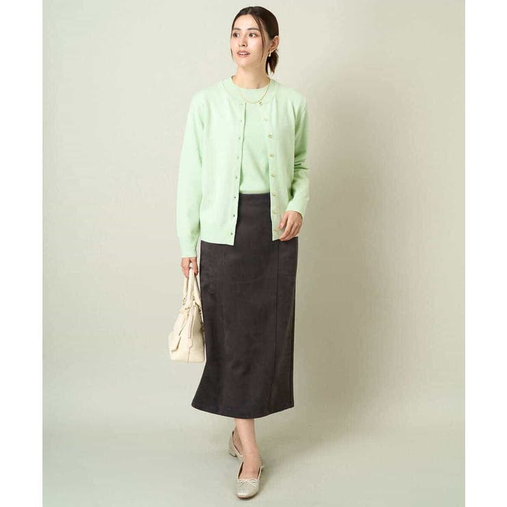 【洗える】クルーネックニットカーディガン/アンサンブル対応 | a.v.v【WOMEN】 | 詳細画像10 