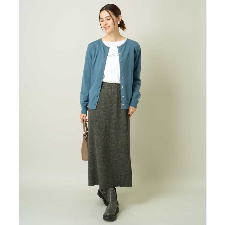 【洗える】クルーネックニットカーディガン/アンサンブル対応 | a.v.v【WOMEN】 | 詳細画像15 