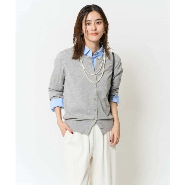 【洗える】クルーネックニットカーディガン/アンサンブル対応 | a.v.v【WOMEN】 | 詳細画像33 