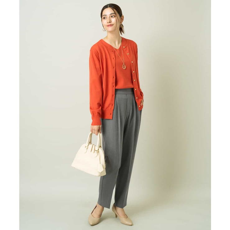 【洗える】クルーネックニットカーディガン/アンサンブル対応 | a.v.v【WOMEN】 | 詳細画像6 