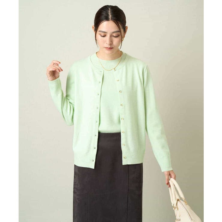 【洗える】クルーネックニットカーディガン/アンサンブル対応 | a.v.v【WOMEN】 | 詳細画像7 