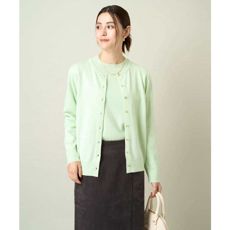 【洗える】クルーネックニットカーディガン/アンサンブル対応 | a.v.v【WOMEN】 | 詳細画像8 