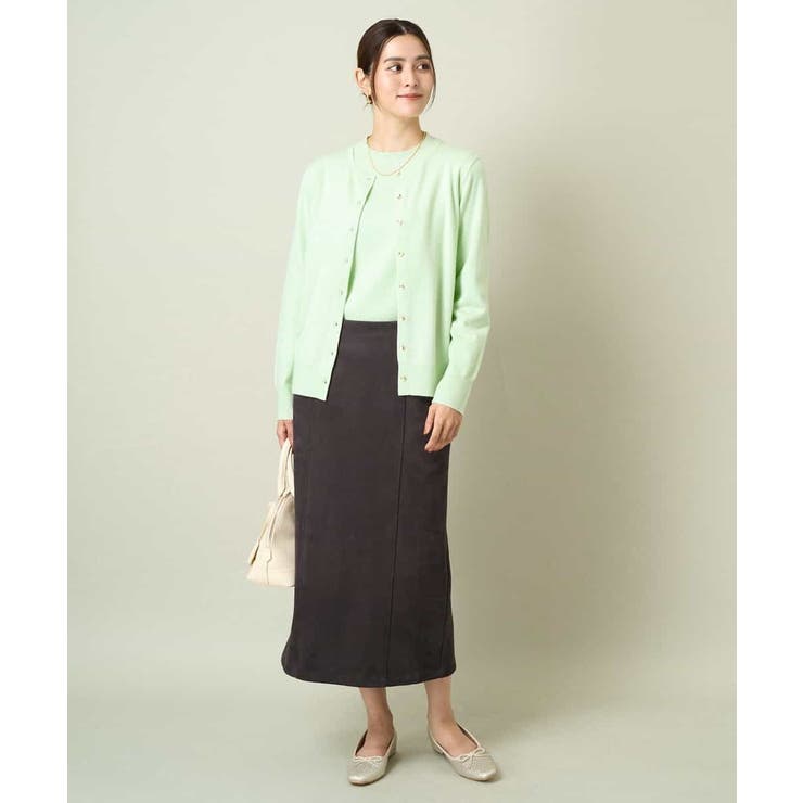 【洗える】クルーネックニットカーディガン/アンサンブル対応 | a.v.v【WOMEN】 | 詳細画像9 