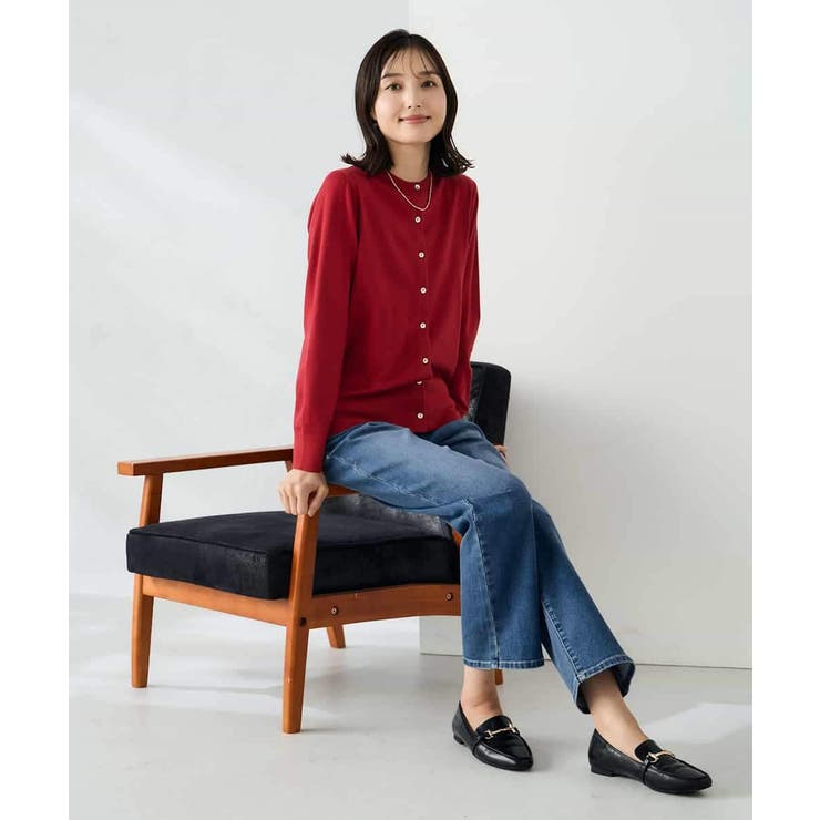 【洗える】クルーネック美ラクるカーディガン | a.v.v【WOMEN】 | 詳細画像11 