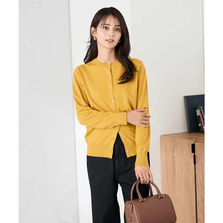 【洗える】クルーネック美ラクるカーディガン | a.v.v【WOMEN】 | 詳細画像13 