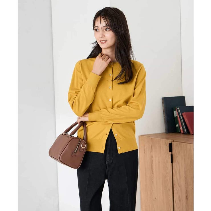 【洗える】クルーネック美ラクるカーディガン | a.v.v【WOMEN】 | 詳細画像14 