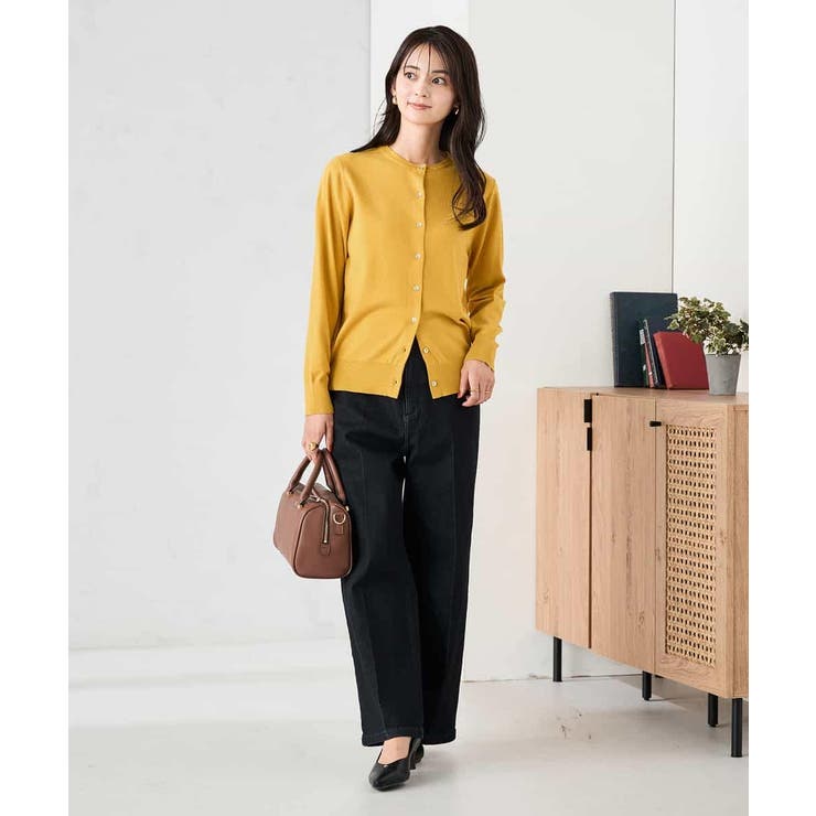 【洗える】クルーネック美ラクるカーディガン | a.v.v【WOMEN】 | 詳細画像15 