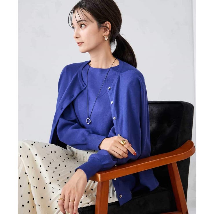 【洗える】クルーネック美ラクるカーディガン | a.v.v【WOMEN】 | 詳細画像23 