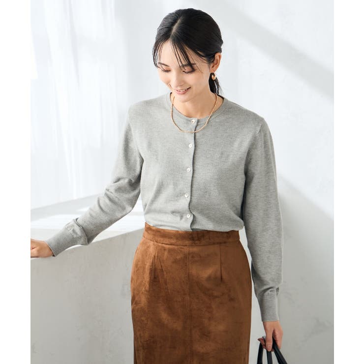 【洗える】クルーネック美ラクるカーディガン | a.v.v【WOMEN】 | 詳細画像24 