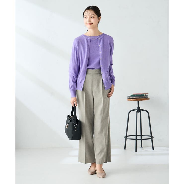 【洗える】クルーネック美ラクるカーディガン | a.v.v【WOMEN】 | 詳細画像32 