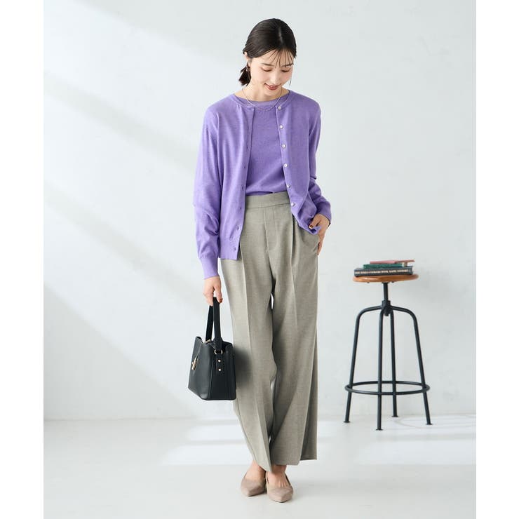 【洗える】クルーネック美ラクるカーディガン | a.v.v【WOMEN】 | 詳細画像33 