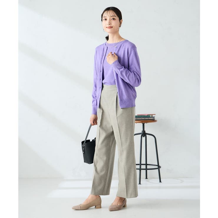 【洗える】クルーネック美ラクるカーディガン | a.v.v【WOMEN】 | 詳細画像34 