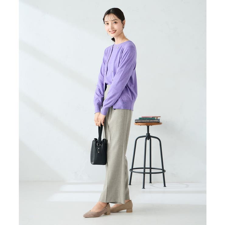 【洗える】クルーネック美ラクるカーディガン | a.v.v【WOMEN】 | 詳細画像35 