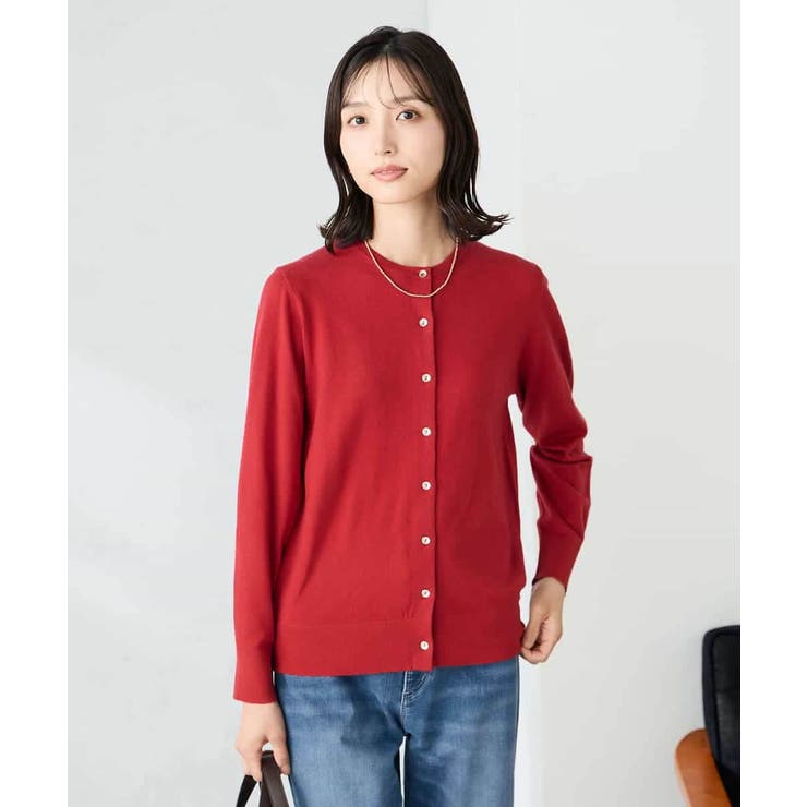 【洗える】クルーネック美ラクるカーディガン | a.v.v【WOMEN】 | 詳細画像4 