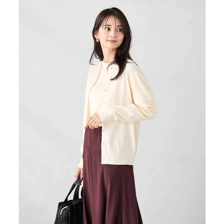 【洗える】クルーネック美ラクるカーディガン | a.v.v【WOMEN】 | 詳細画像48 