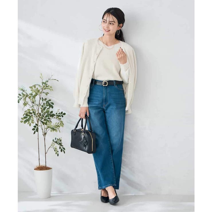 ヘアリーラメクルーネックカーディガン | a.v.v【WOMEN】 | 詳細画像17 