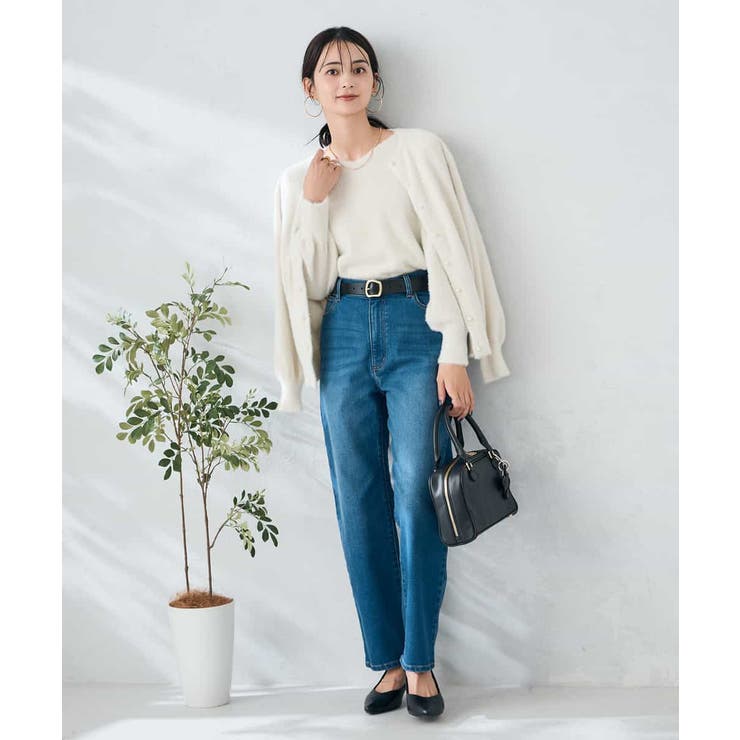 ヘアリーラメクルーネックカーディガン | a.v.v【WOMEN】 | 詳細画像19 