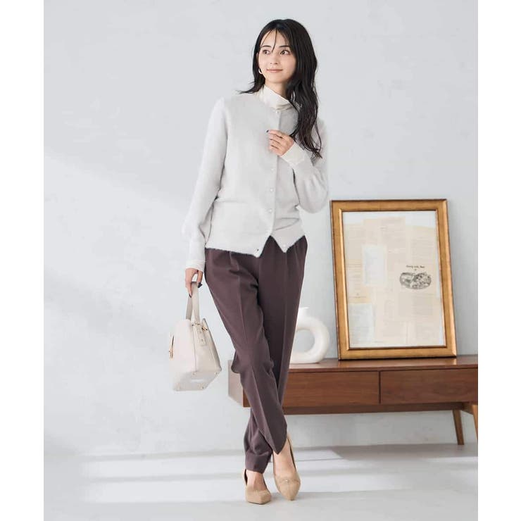 ヘアリーラメクルーネックカーディガン | a.v.v【WOMEN】 | 詳細画像27 