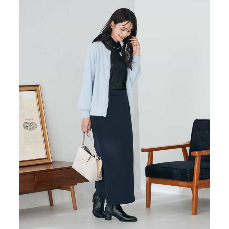 ヘアリーラメクルーネックカーディガン | a.v.v【WOMEN】 | 詳細画像9 