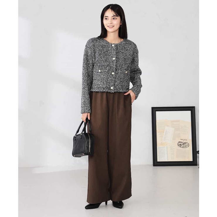 ツイードニットジャケット | a.v.v【WOMEN】 | 詳細画像5 