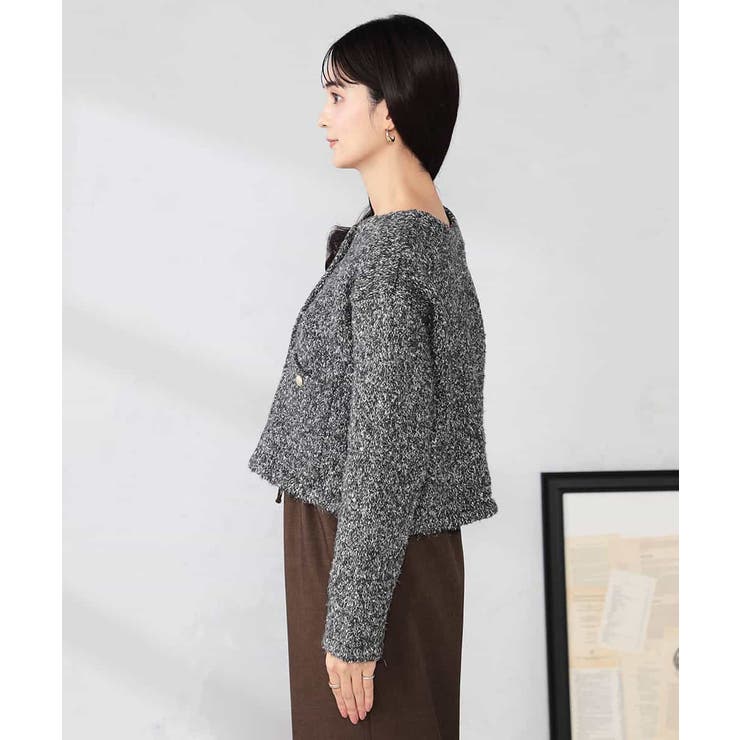 ツイードニットジャケット | a.v.v【WOMEN】 | 詳細画像8 