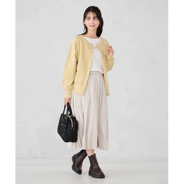 【2WAY】クルーネッククロップドカーディガン | a.v.v【WOMEN】 | 詳細画像13 