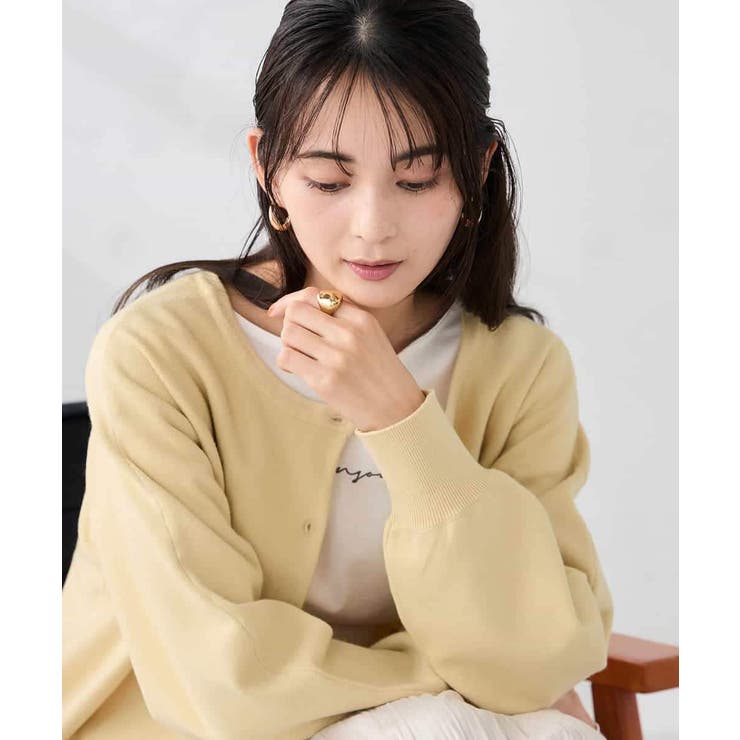 【2WAY】クルーネッククロップドカーディガン | a.v.v【WOMEN】 | 詳細画像20 